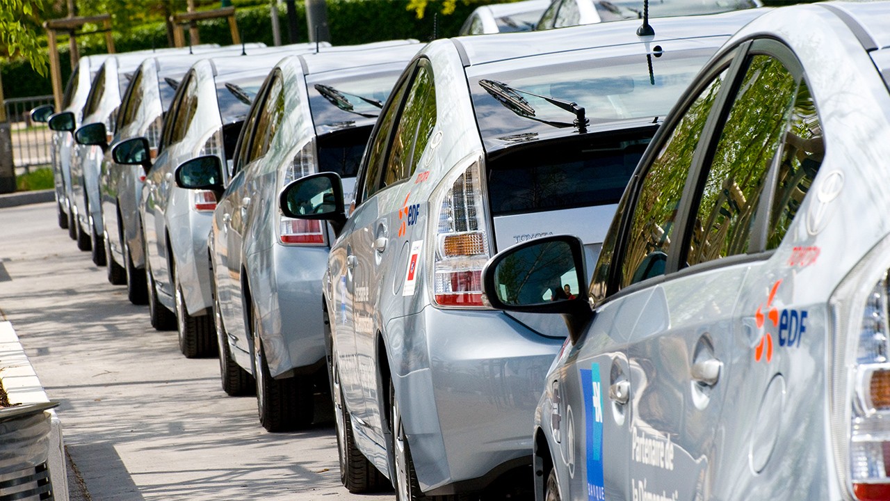 Toyota Prius PHEVs  in line