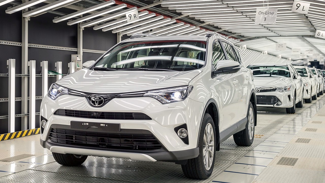 Toyota RAV4 rolled off the production line
