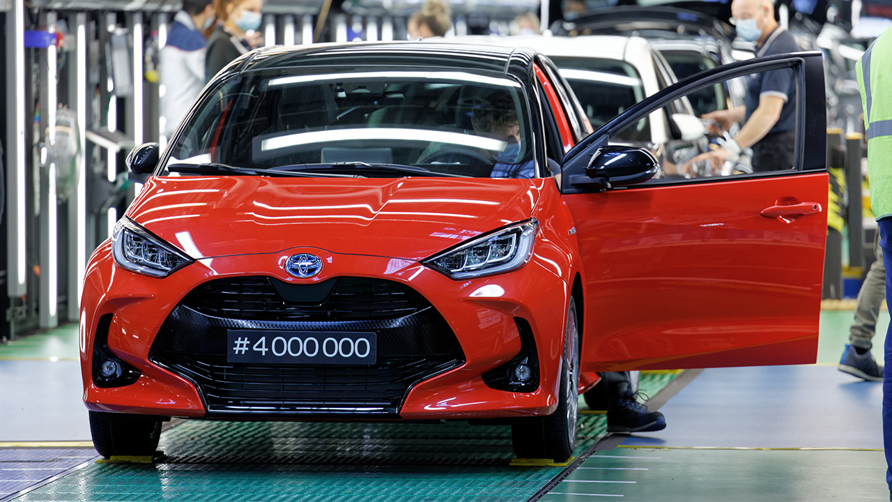 The four millionth Toyota Yaris