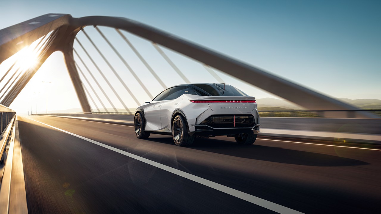 Lexus on the road