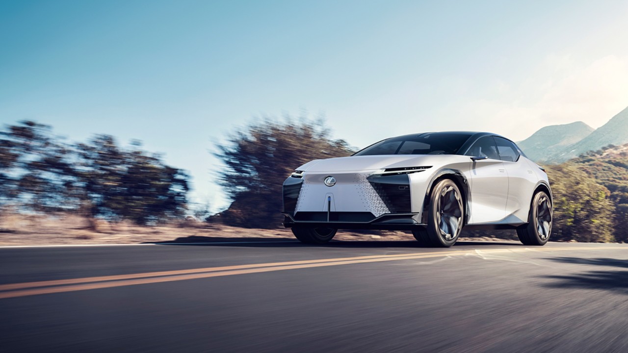 Lexus car on the road