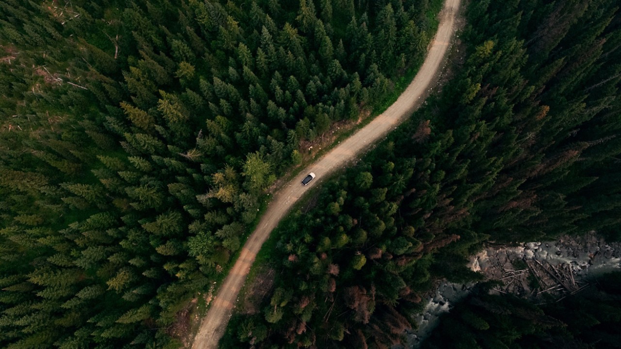 car on the road