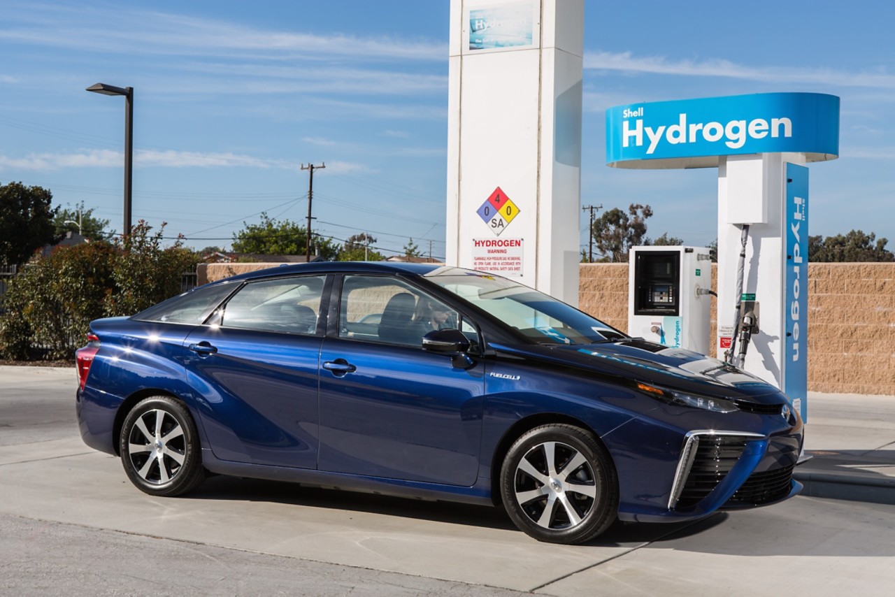 Hydrogen-powered fuel cell vehicle: Toyota Mirai