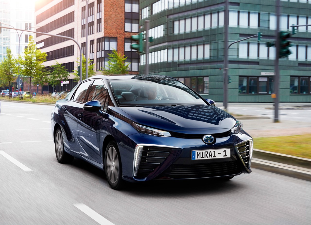 Hydrogen-powered fuel cell vehicle: Toyota Mirai