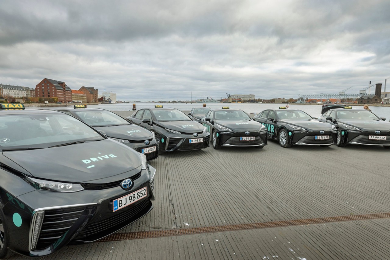 Toyota and DRIVR put 100 H2 taxis on the roads in Copenhagen