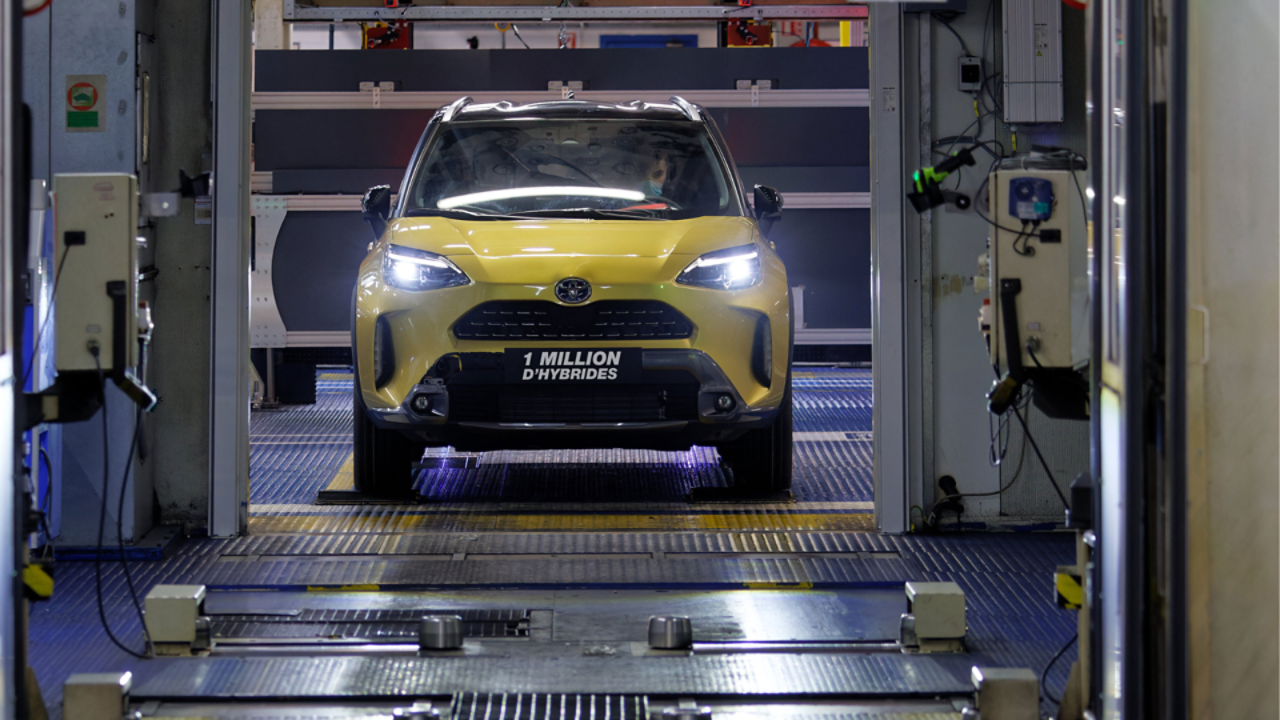 1 million hybrid vehicles produced in 10 years at the Toyota Valenciennes site