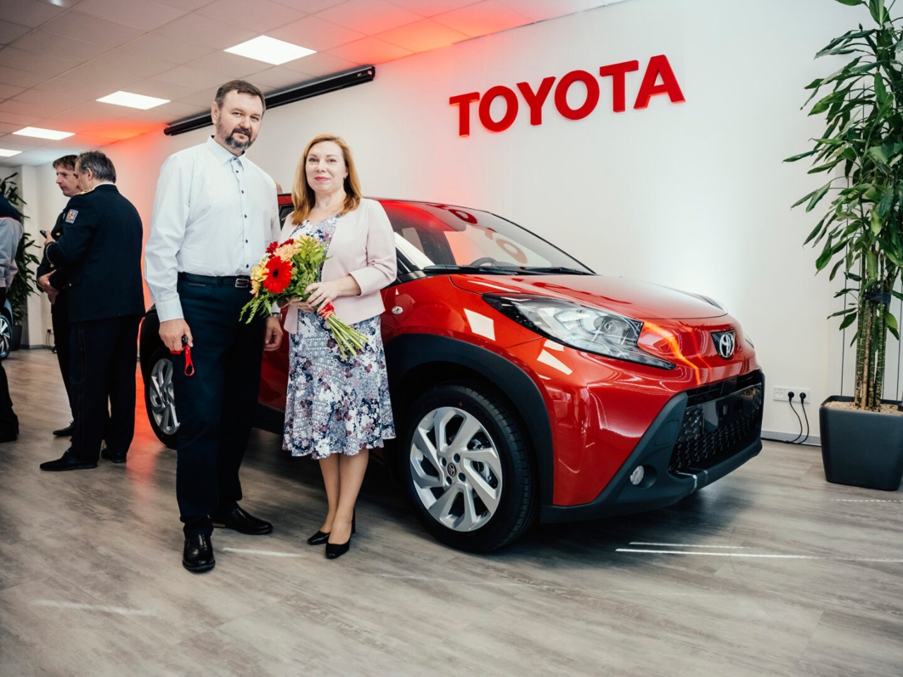 Czech couple are the first customers to receive the new Aygo X