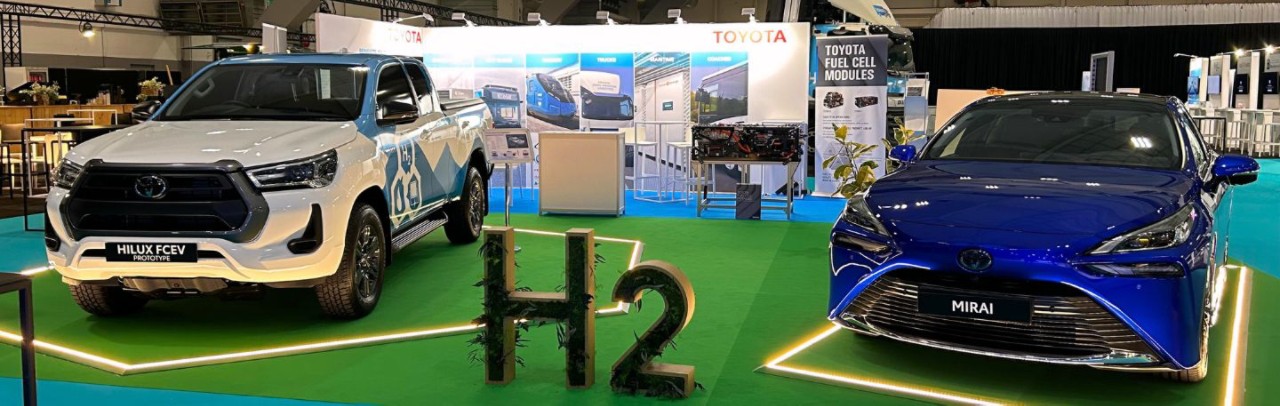 Toyota stand at EU hydrogen week