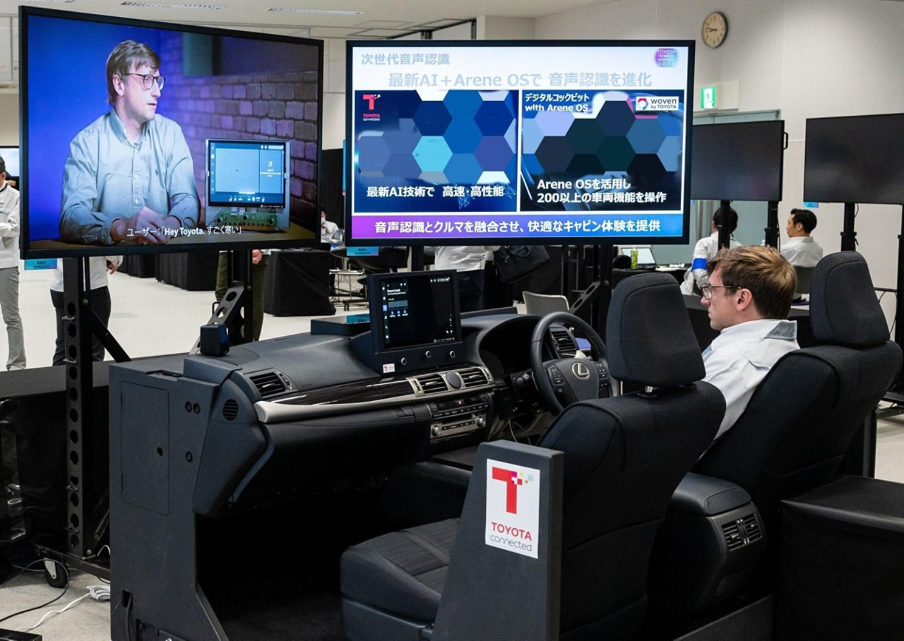 Engineer working with AI technology